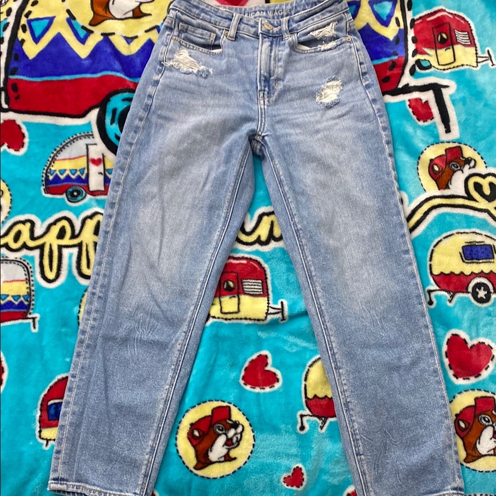 American Eagle Outfitters Light Blue Straight Leg (rarely worn !)